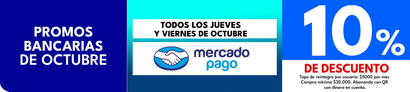 banner promo bancaria MERCADO PAGO
